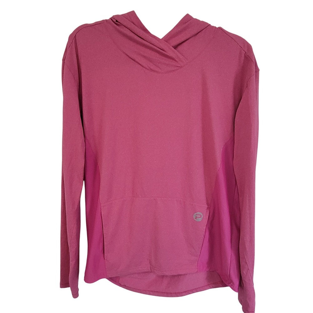 Pelagic Women's Long Sleeve Hoodie Hot Pink Thumb Hole Activewear Shirt‎